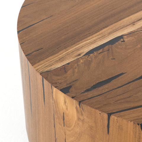 Hudson Round End Table - Natural Yukas
