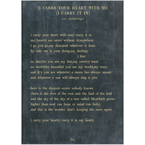 I Carry Your Heart - Poetry Collection