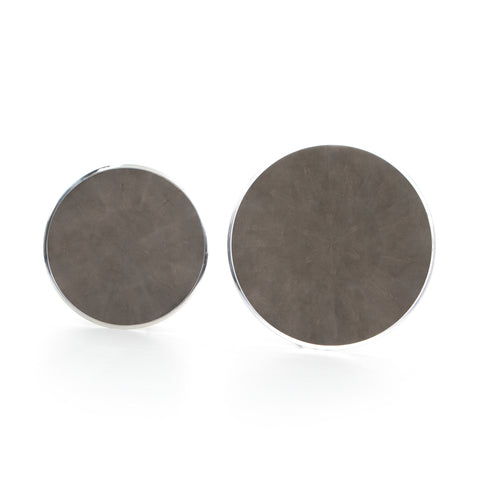 Shagreen Nesting Coffee Table - Stainless Steel