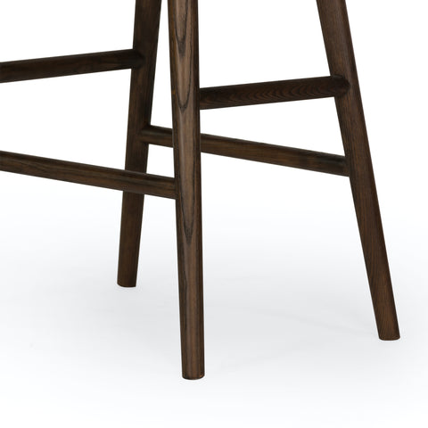 Union Counter Stool -Warm Parawood/Distressed Black
