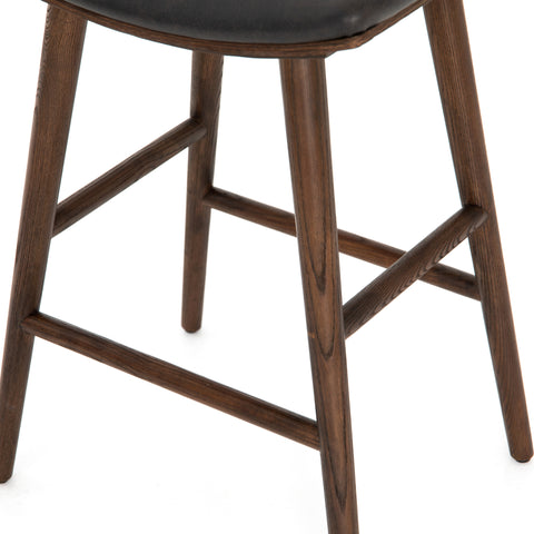 Union Counter Stool -Warm Parawood/Distressed Black
