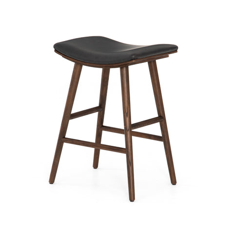 Union Counter Stool -Warm Parawood/Distressed Black