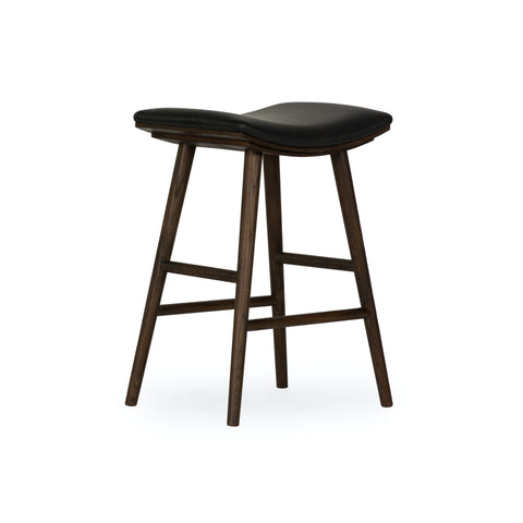 Union Counter Stool -Warm Parawood/Distressed Black
