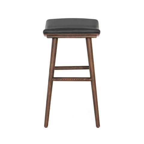 Union Counter Stool -Warm Parawood/Distressed Black