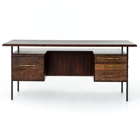 Lauren Desk - Warm Brown Acacia