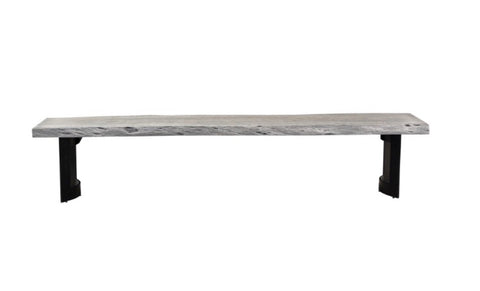 Bent Bench - Weathered Grey