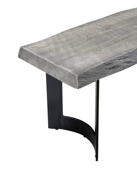 Bent Bench - Weathered Grey