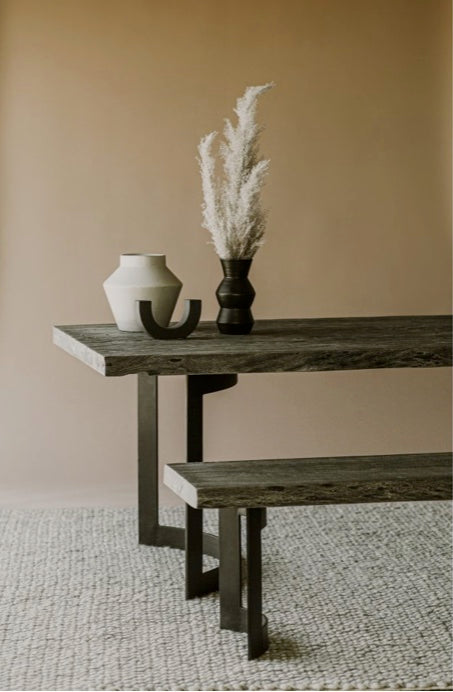 Bent Bench - Weathered Grey