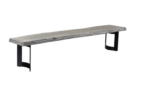 Bent Bench - Weathered Grey