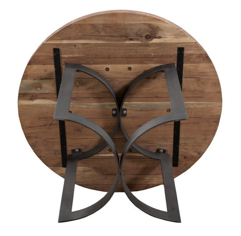 Bent Round Dining Table 54"- Brown