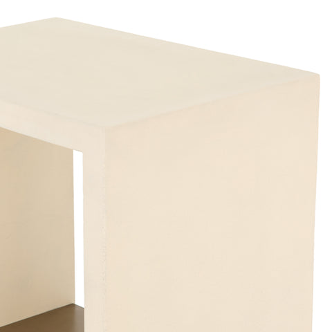 Hugo End Table Parchment White