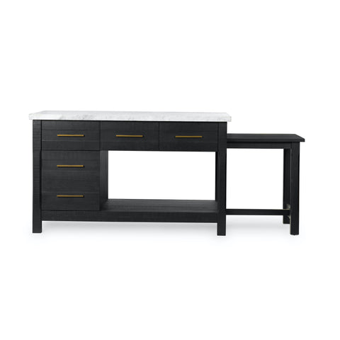Ian Kitchen Island Black Acacia