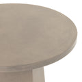 Bowman Outdoor End Table - Grey Concrete