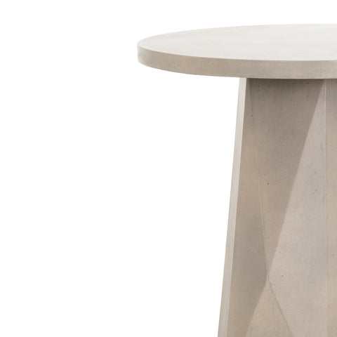 Bowman Outdoor End Table - Grey Concrete