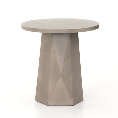 Bowman Outdoor End Table - Grey Concrete