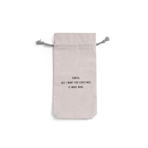 Canvas Wine Bags (Holiday) - IN STOCK