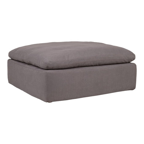 Clay Ottoman Livesmart Fabric Grey