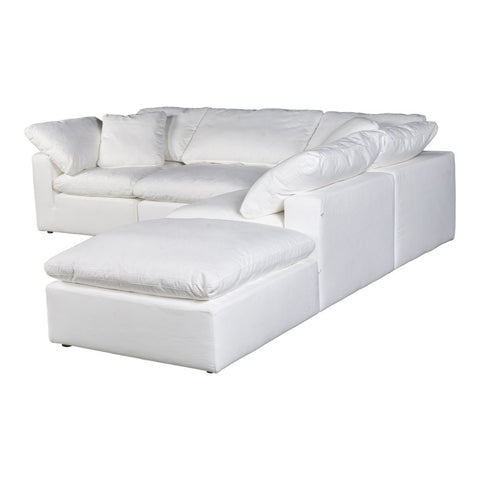 Clay Dream Modular Sectional Livesmart Fabric White