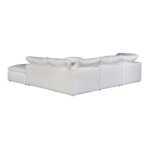 Clay Dream Modular Sectional Livesmart Fabric White