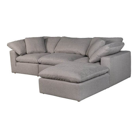 Terra Condo Lounge Modular Sectional Livesmart Fabric - Light Grey