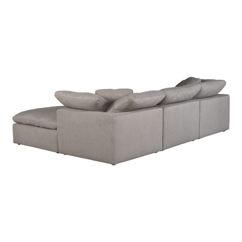 Terra Condo Lounge Modular Sectional Livesmart Fabric - Light Grey