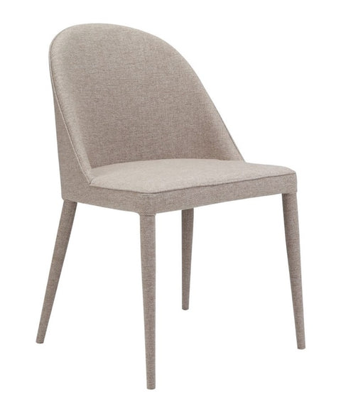 Burton Fabric Dining Chair - Light Grey