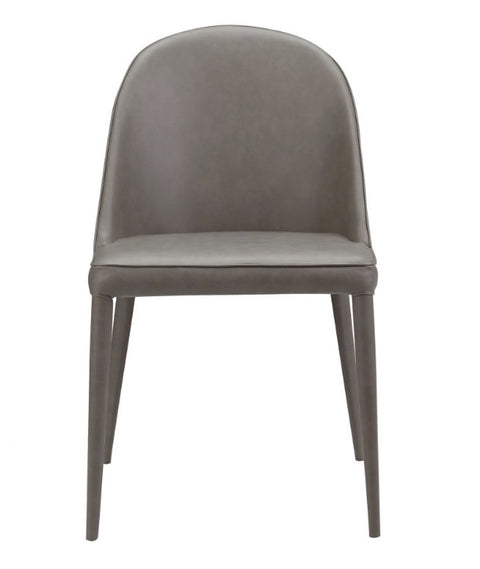 Burton Dining Chair Grey Vegan Leather