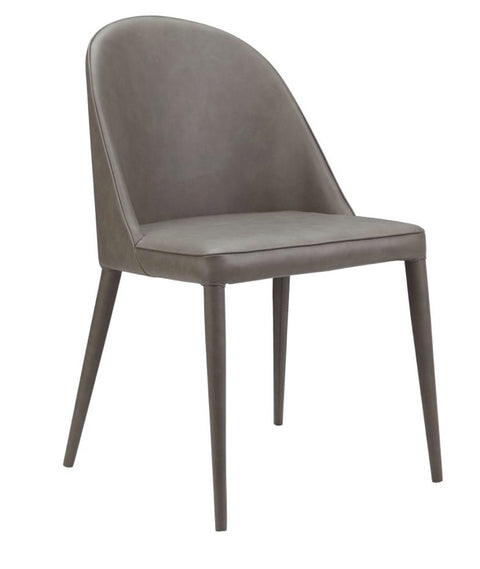 Burton Dining Chair Grey Vegan Leather