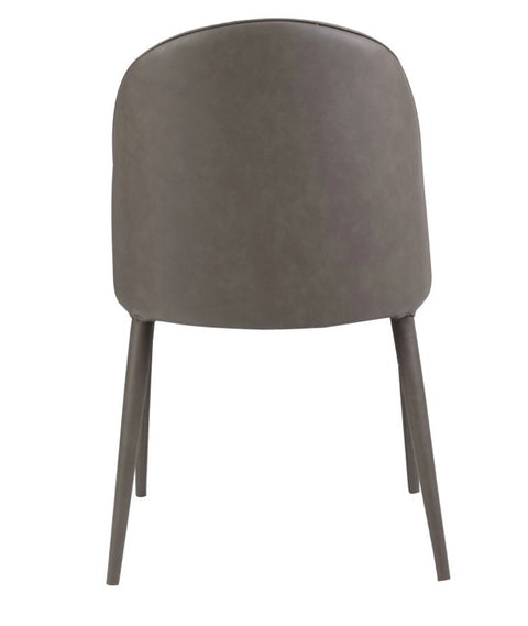 Burton Dining Chair Grey Vegan Leather