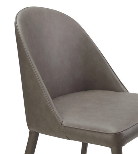 Burton Dining Chair Grey Vegan Leather