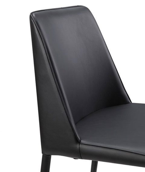 Nora Dining Chair Black Vegan Leather