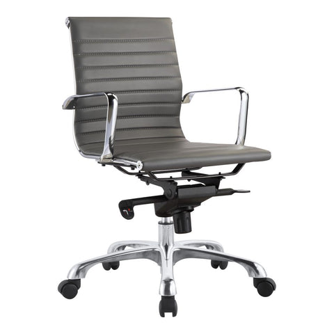 Studio Swivel Office Chair Low Back Grey