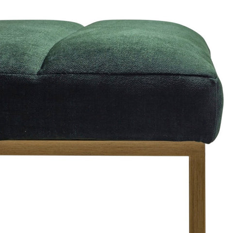 Katie Leather Bench Green
