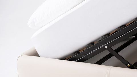 Cello Frame Storage Bed - Leather