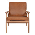 Harper Leather Lounge Chair - Tan