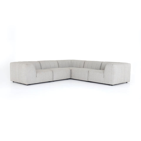 Gwen Outdoor 5Pc Sectional- Faye Ash