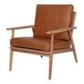 Harper Leather Lounge Chair - Tan