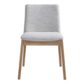 Deco Oak Dining Chair Light Grey