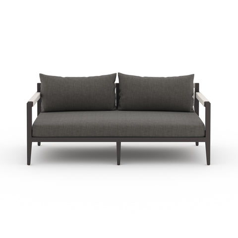 Sherwood Outdoor Sofa-63"-Bronze/Charcoal