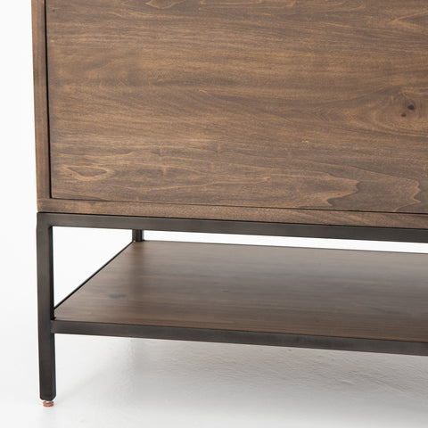 Trey Desk System w/ cabinet-Auburn Poplar