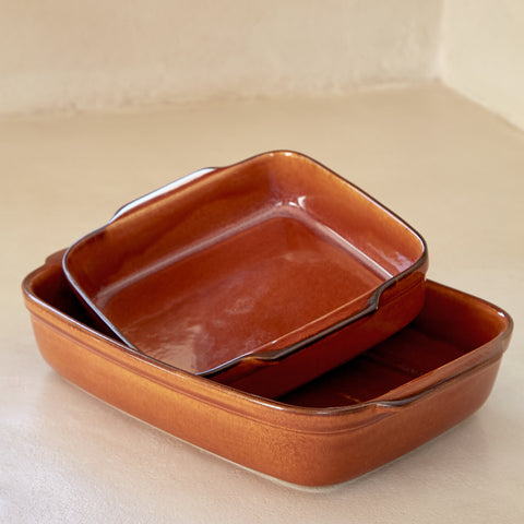Poterie Rect. baker  - 33 cm | 13'' - Caramel