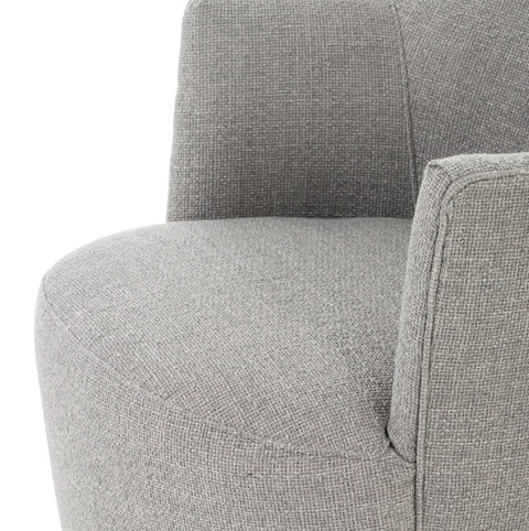 Aurora Swivel Chair - Gibson Silver