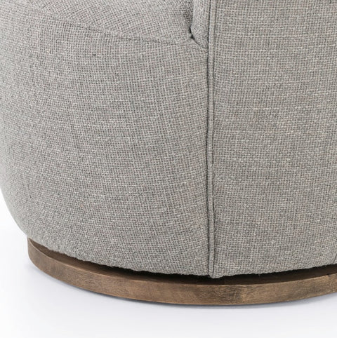 Aurora Swivel Chair - Gibson Silver