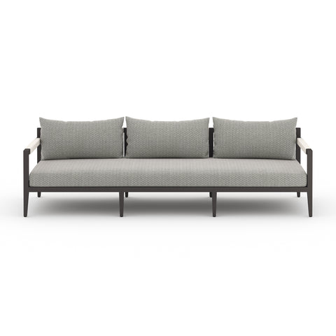 Sherwood Outdoor Sofa-63"-Bronze/Faye Ash