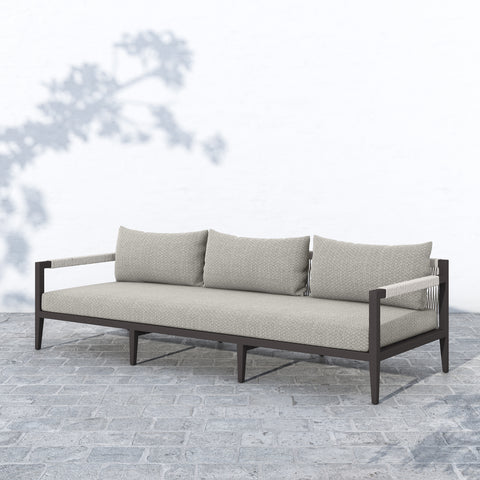 Sherwood Outdoor Sofa-63"-Bronze/Faye Ash