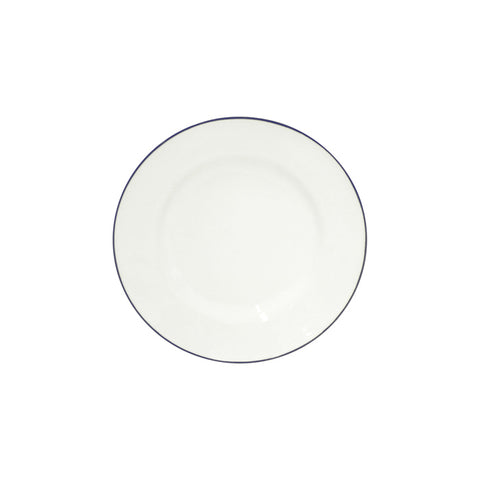 Beja  Salad/dessert plate - 23 cm | 9'' - White & blue