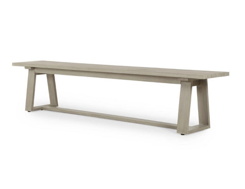 Atherton Outdoor Dining Bench - Grey