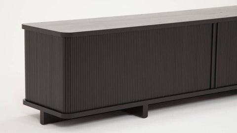 Tambour Credenza - Black