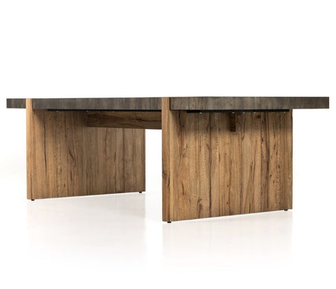 Bingham Dining Table - Rustic Oak Veneer