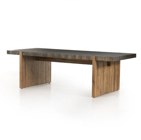 Bingham Dining Table - Rustic Oak Veneer